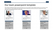 Editable Our Team PowerPoint Template and Google Slides